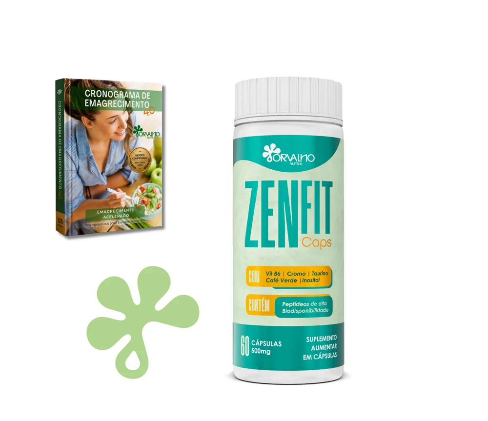 Frasco Zenfit Caps da Orvalho Nutra, com 60 cápsulas